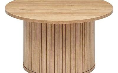 Test de la table basse Colva effet bois Atmosphera