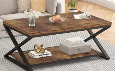 Test de la table basse HSH : élégance rustique avec rangement intégré