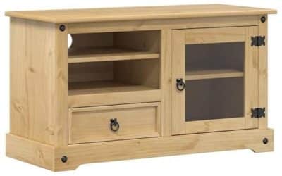 Test du meuble TV Corona : élégance en bois de pin
