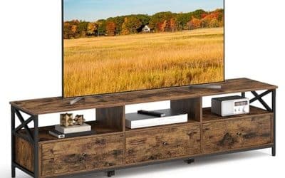 Test du meuble TV VASAGLE 80 pouces avec tiroirs et étagères