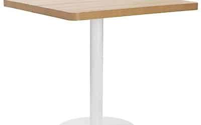 Test : table de bistro vidaXL MDF 80×80 cm marron clair