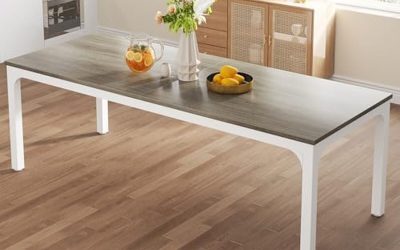 Test : table industrielle Tribesigns pour repas en grand comité
