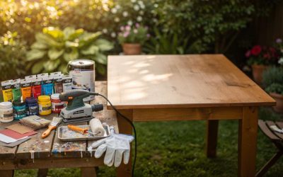 Peindre une table de jardin : guide d&rsquo;entretien complet