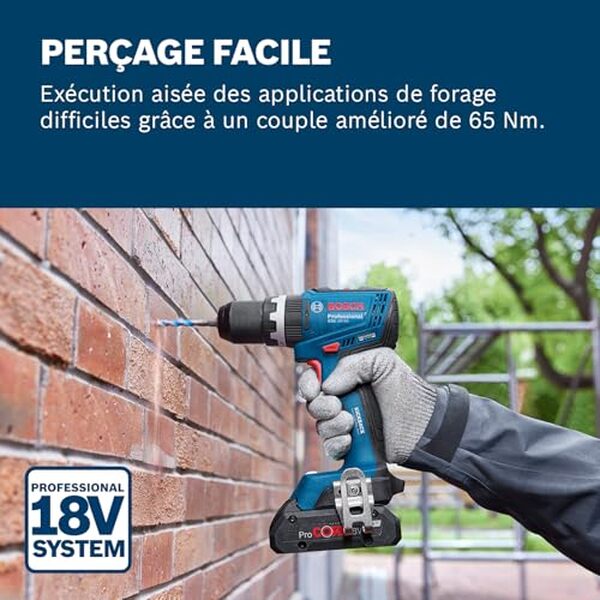 Découvrez notre test détaillé de la perceuse sans balais Bosch Professional GSB 18V-65 : performances, caractéristiques et verdict d'experts pour les professionnels. 