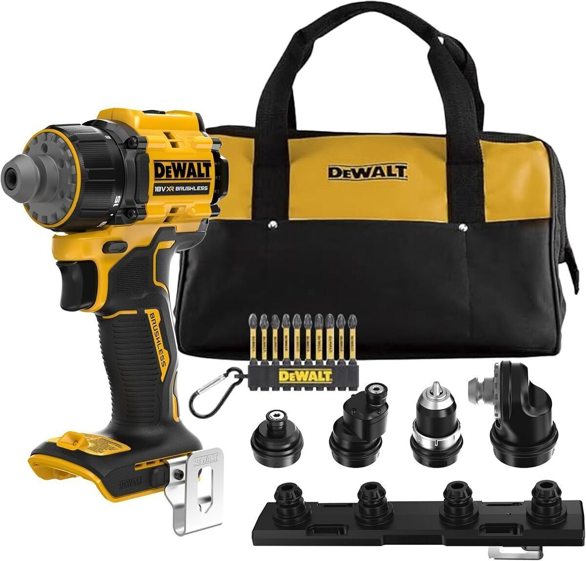 Test : perceuse-visseuse DeWalt 18V XR multi-têtes