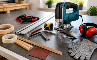 Comment couper un plan de travail stratifié sans éclat à la scie sauteuse : la méthode infaillible