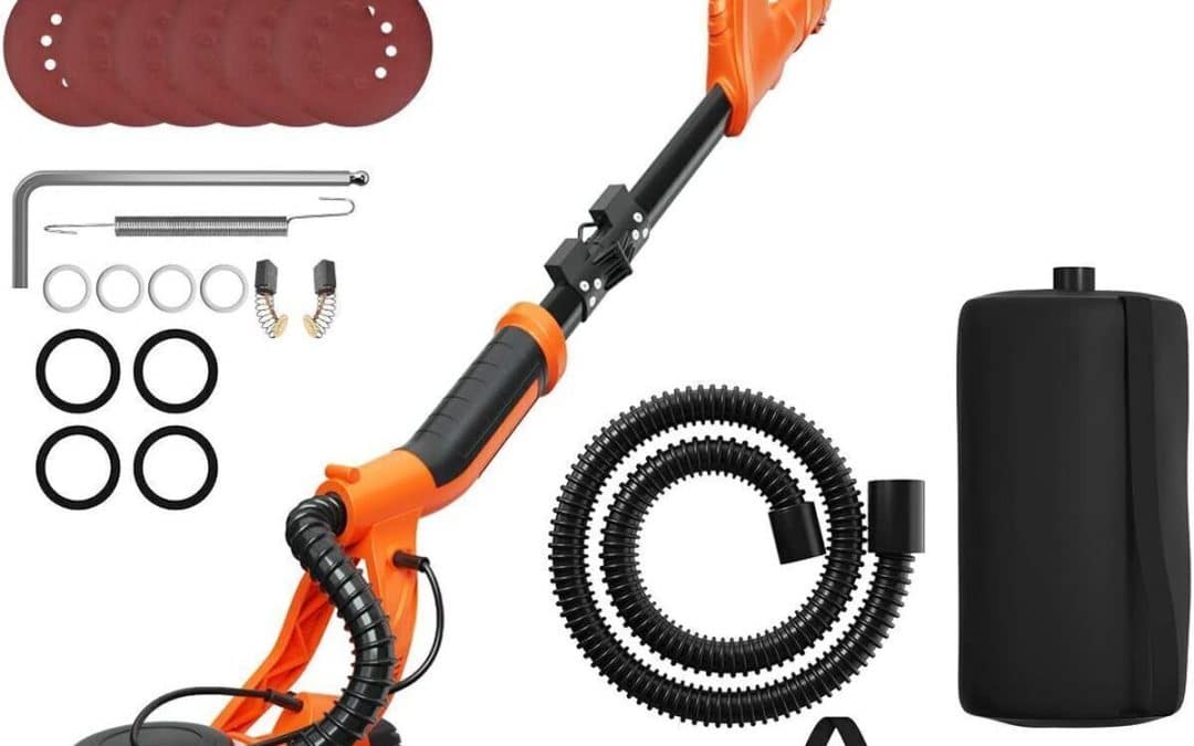 Test de la ponceuse girafe COSTWAY 750W avec système d'aspiration et LED