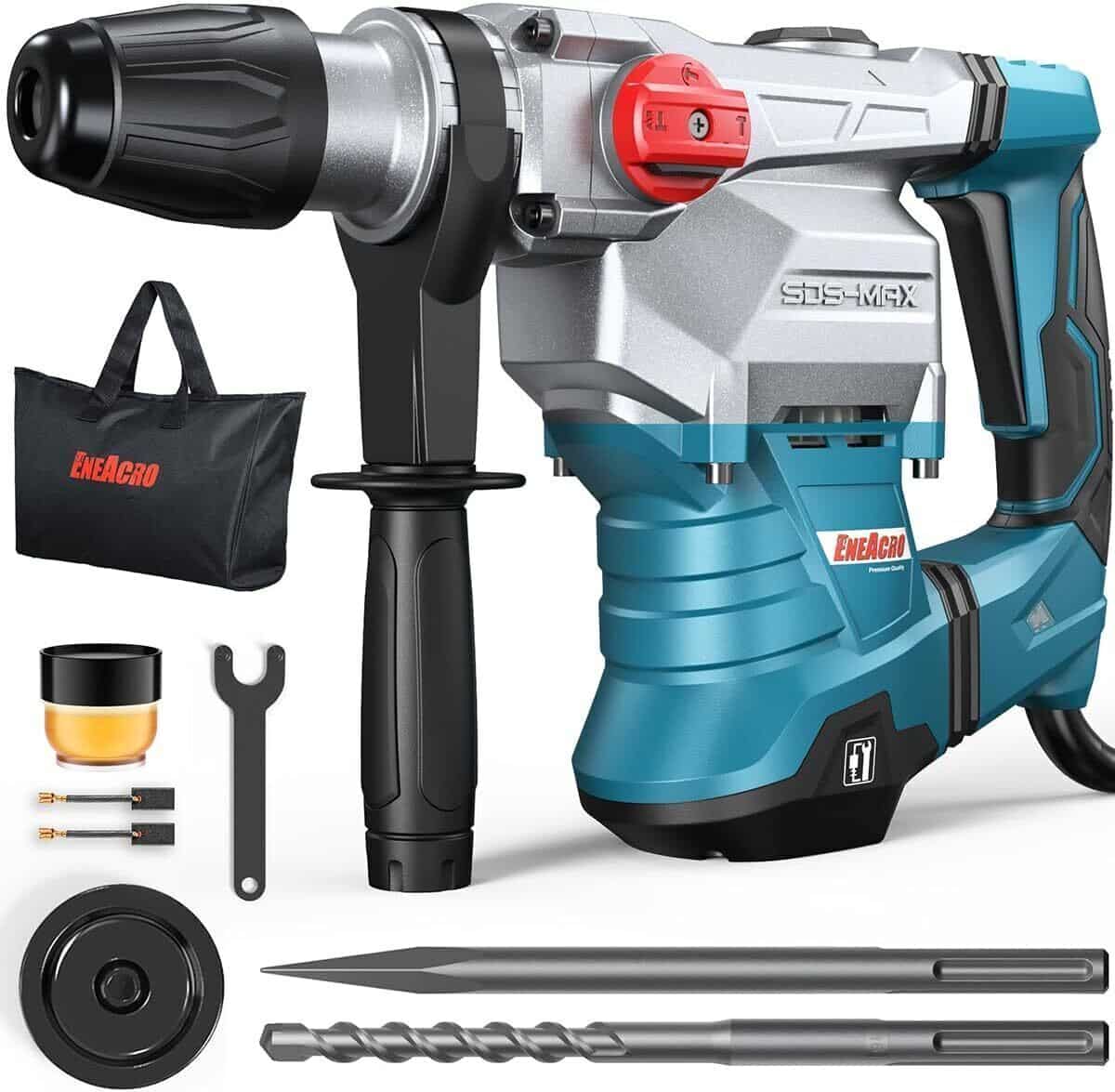 Test du marteau perforateur ENEACRO SDS-Max 1500W