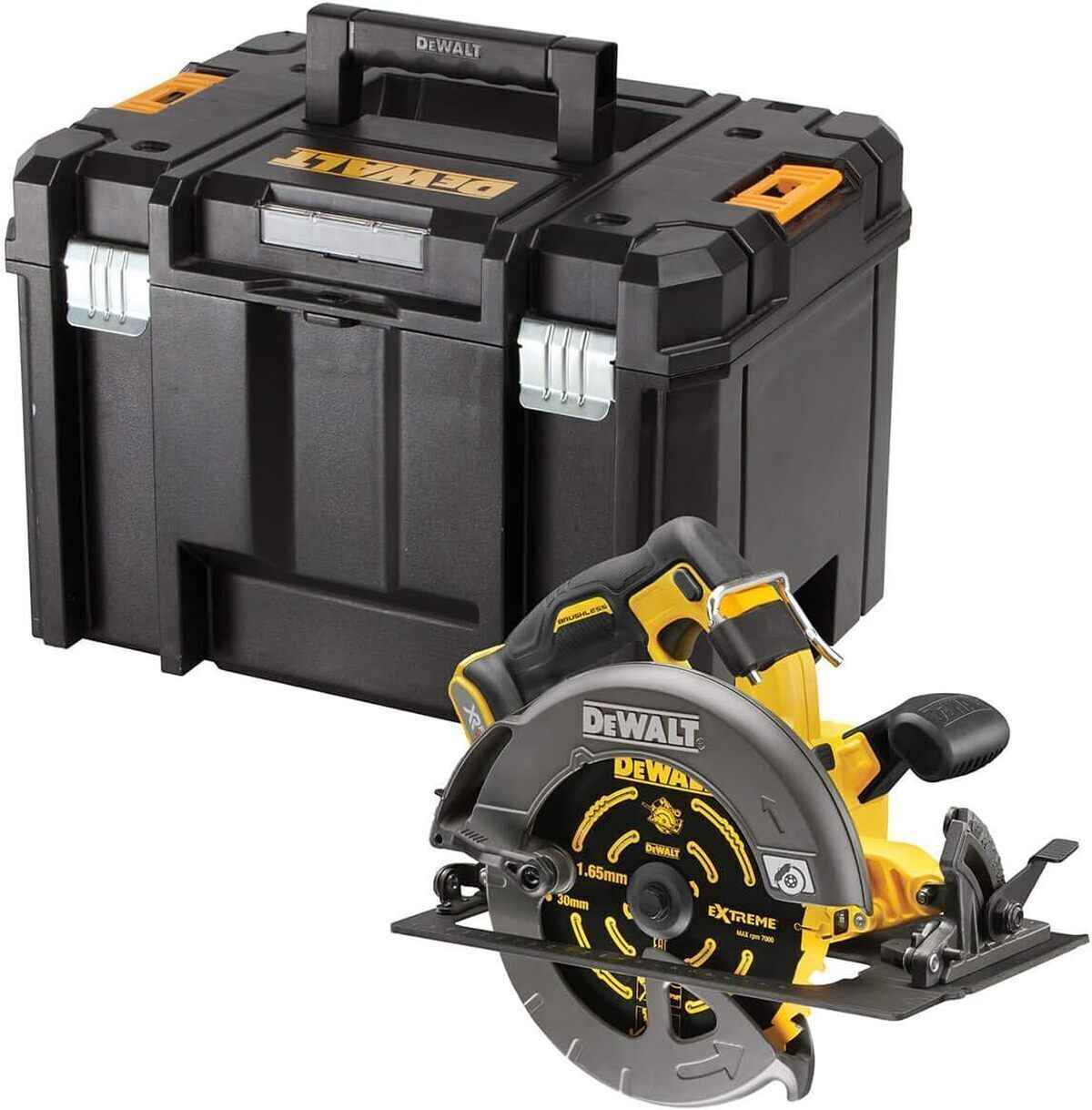 Test : scie circulaire Dewalt DCS578NT-XJ 54V sans batterie
