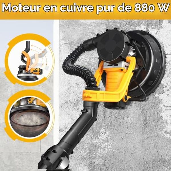 Découvrez notre test détaillé de la ponceuse girafe ZHJAN 880W avec aspirateur intégré : performances, avantages et conseils d'utilisation pour vos travaux de ponçage.