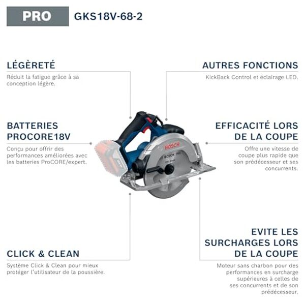Découvrez notre test complet de la scie circulaire sans-fil Bosch PRO 18V GKS18V-68-2 : performances, autonomie, ergonomie et verdict d'achat.