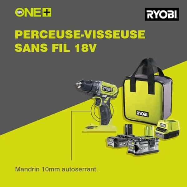 Découvrez notre test détaillé de la perceuse-visseuse sans fil RYOBI 18V ONE+ R18DD2-242S : performances, avantages et inconvénients pour vos travaux de bricolage.