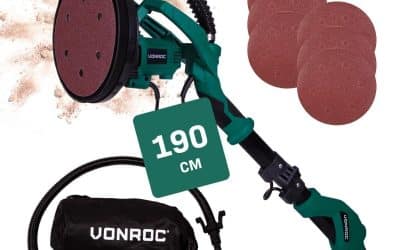 Test de la ponceuse girafe 1050W : kit complet pour murs et plafonds