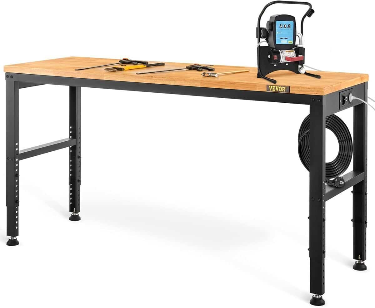 Test établi Vevor : table réglable et robuste pour atelier