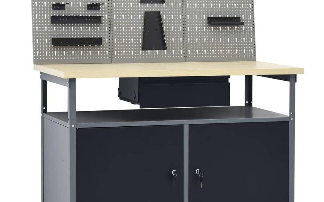 Test : établi vidaXL avec panneaux muraux et rangement - avis complet